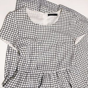 Mikarose Checkered Dress Black & White